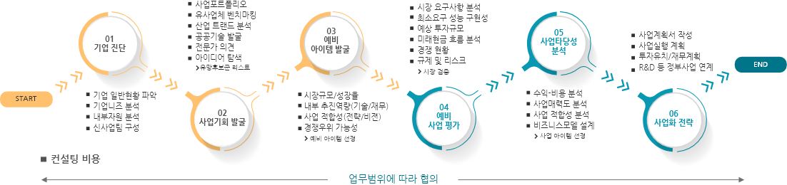 신사업발굴 컨설팅 진행절차